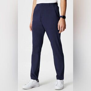 Fabletics “the only pant” navy blue lightweight trend relaxed fit dress pants 33